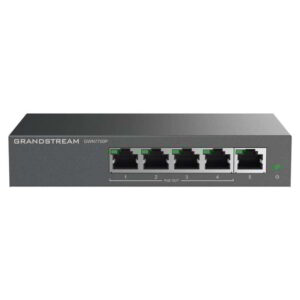 gwn7700p switch poe+ gigabit no administrable / 5 puertos 10/100/1000 mbps / 4 puertos poe+ / hasta 60w